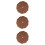 120Pcs Dark Brown 5 Inch Hook and Loop Sanding Discs Aluminium Oxide 8