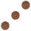 120Pcs Dark Brown 5 Inch Hook and Loop Sanding Discs Aluminium Oxide 5