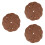 120Pcs Dark Brown 5 Inch Hook and Loop Sanding Discs Aluminium Oxide 6