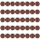 120Pcs Dark Brown 5 Inch Hook and Loop Sanding Discs Aluminium Oxide 11
