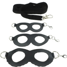 2Sets Durable Black Sugar Glider Rope Lightweight Small Pet Traction