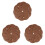 120Pcs Dark Brown 5 Inch Hook and Loop Sanding Discs Aluminium Oxide 2