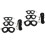 2Sets Durable Black Sugar Glider Rope Lightweight Small Pet Traction 5