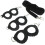 2Sets Durable Black Sugar Glider Rope Lightweight Small Pet Traction 2
