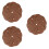 120Pcs Dark Brown 5 Inch Hook and Loop Sanding Discs Aluminium Oxide 7