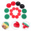 2Sets Replacement Plastic Air Hockey Pushers and Pucks for Table Game 9