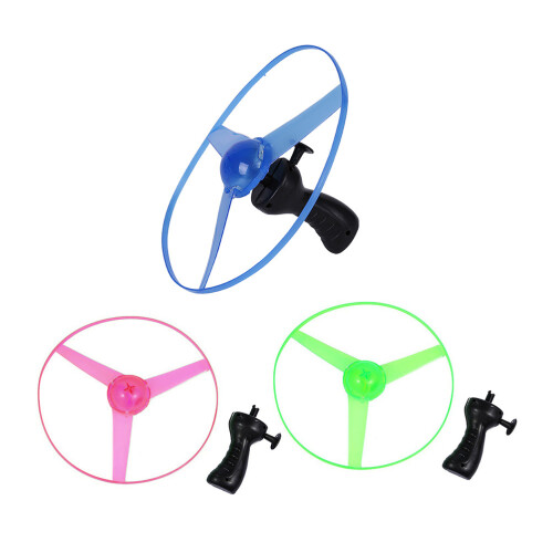 18Pcs LED Sky Disc Launcher Kids Fun Glowing Flying Discs for Parties