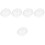 5Pcs Durable Transparent Hamster Bath Bowls Small Animal Sand Boxes 6