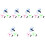 18Pcs LED Sky Disc Launcher Kids Fun Glowing Flying Discs for Parties 6