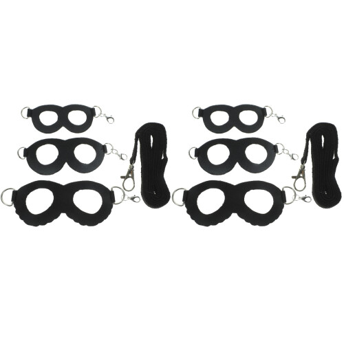 2Sets Durable Black Sugar Glider Rope Lightweight Small Pet Traction 2