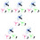 18Pcs LED Sky Disc Launcher Kids Fun Glowing Flying Discs for Parties 10