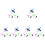 18Pcs LED Sky Disc Launcher Kids Fun Glowing Flying Discs for Parties 5