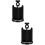 2Pcs Sink Drain Stoppers Universal Black ABS Rubber Bathroom Stopper 9