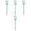 4Pcs Sky-Blue Silicone Pasta and Salad Serving Forks 3