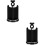 2Pcs Sink Drain Stoppers Universal Black ABS Rubber Bathroom Stopper 8
