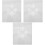 3Pcs White Acrylic Quilting Stencil Sheet Sewing Ruler Patchwork Tool 4