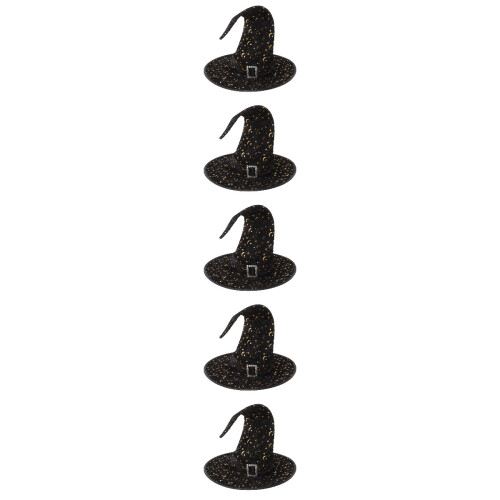 5Pcs Multi- Witch Hats Halloween Hanging Party Decor 2