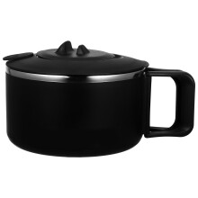 3Pcs Black Metal Bento Lunch Box for Kids Large Capacity Portable Bowl