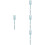 4Pcs Sky-Blue Silicone Pasta and Salad Serving Forks 6