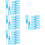 400Pcs Durable Blue Blunt Tip Needle Dispensing Tip for Adhesive Glue 8