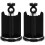 2Pcs Sink Drain Stoppers Universal Black ABS Rubber Bathroom Stopper 4