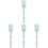 4Pcs Sky-Blue Silicone Pasta and Salad Serving Forks 2