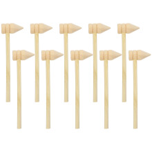 30Pcs Assorted Color Wooden Crab Mallets Mini Hammers for Home Seafood