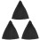 3Pcs Classic Black Cloak Halloween Cape Practical Party Prop 3