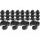 40Pcs Plastic Mic Stand Cable Holders Black Clips for Cable Fixing 4