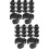 40Pcs Plastic Mic Stand Cable Holders Black Clips for Cable Fixing 8
