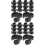 40Pcs Plastic Mic Stand Cable Holders Black Clips for Cable Fixing 7