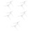 10Pcs White Xmas Tree Base Stands Plastic Sturdy Brackets for Home Use 8