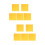 10Pcs Versatile Yellow Felt Panel for Home, Office, and Music Room 7