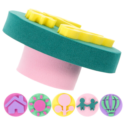 24Pcs Reusable Eva Sponge Paint Tools for DIY Painting Projects 1