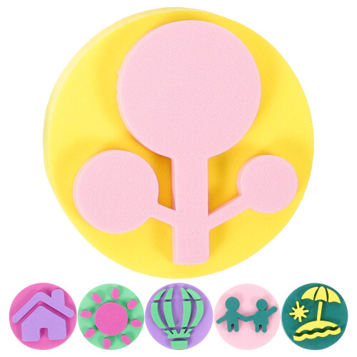 24Pcs Reusable Eva Sponge Paint Tools for DIY Painting Projects