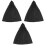 3Pcs Classic Black Cloak Halloween Cape Practical Party Prop 4