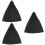 3Pcs Classic Black Cloak Halloween Cape Practical Party Prop 6