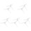 10Pcs White Xmas Tree Base Stands Plastic Sturdy Brackets for Home Use 3