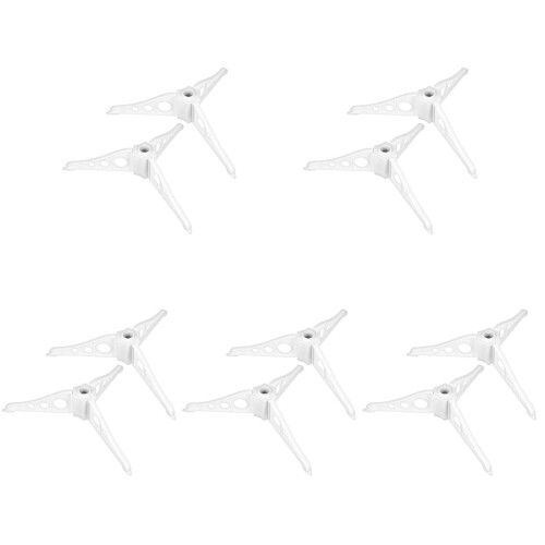 10Pcs White Xmas Tree Base Stands Plastic Sturdy Brackets for Home Use 2