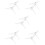 10Pcs White Xmas Tree Base Stands Plastic Sturdy Brackets for Home Use 9