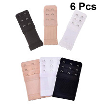 12Pcs Women Elastic Bra Strap Extenders 3 Hooks Adjustable Assorted