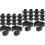 40Pcs Plastic Mic Stand Cable Holders Black Clips for Cable Fixing 6
