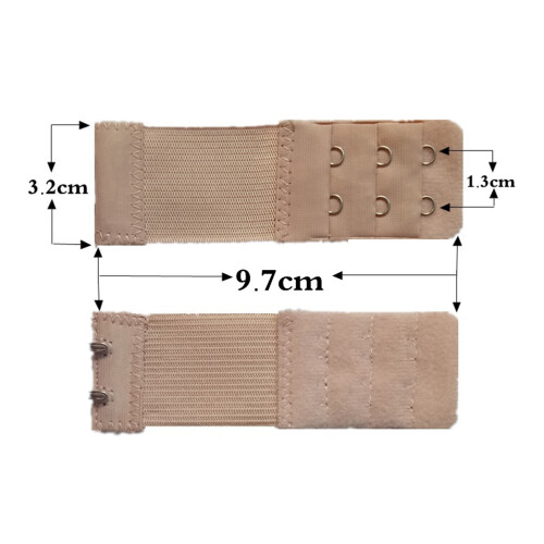 12Pcs Women Elastic Bra Strap Extenders 3 Hooks Adjustable Assorted 2