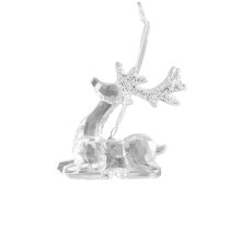 Festival Acrylic Hanging Decorations 15x9cm-sitting deer