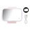 Rechargeable Car Makeup Mirror Three Light Modes Dimmable LED Lights Smart Touch Control Design USB Rechargeable Universal Size Design Built In 1