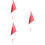 3Sets Professional Red Bike Flags Strong Wind Resistant for Bicycles 9