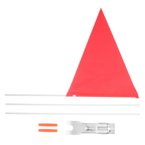3Sets Professional Red Bike Flags Strong Wind Resistant for Bicycles 1