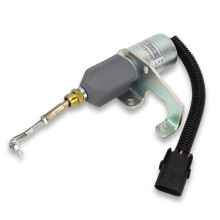 Solenoide de cierre de combustible para maquinaria pesada, válvula solenoide de parada que utiliza el principio electromagnético para una gestión