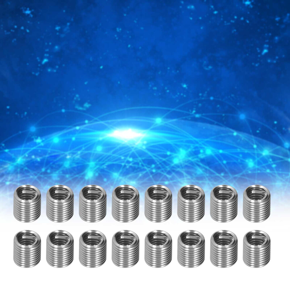 Versatile 100Pcs M6x12d Steel Thread Inserts For Repairing Female Threads 4961378962542