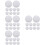 40Pcs White Half Round Natural Stone Cabochons for DIY Craft Projects 9